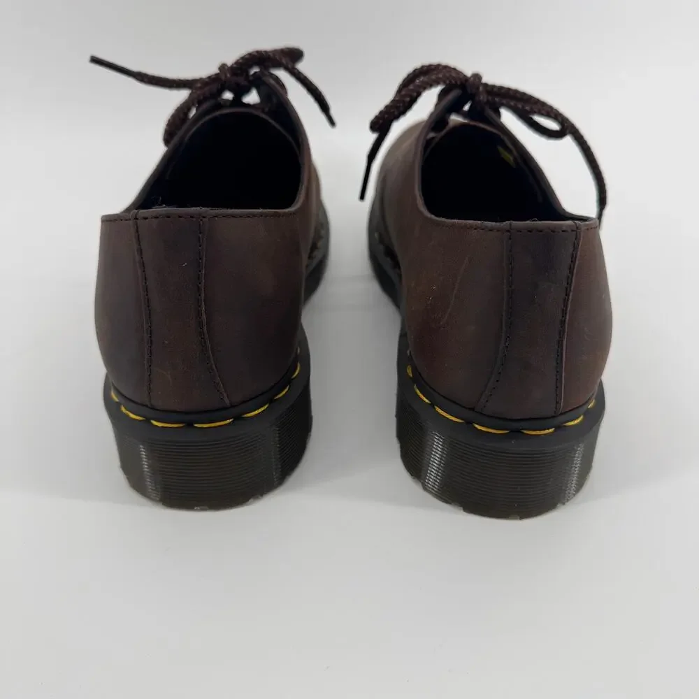 Dr. Martens 1461 Crazy Horse Leather Lace Up Oxford Shoes US 11 L EU 43 Brown